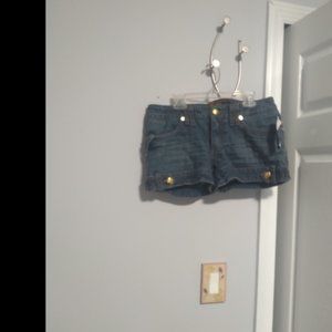 NWT 2000s Kimora Lee Simmons Denim Shorts Sz 28